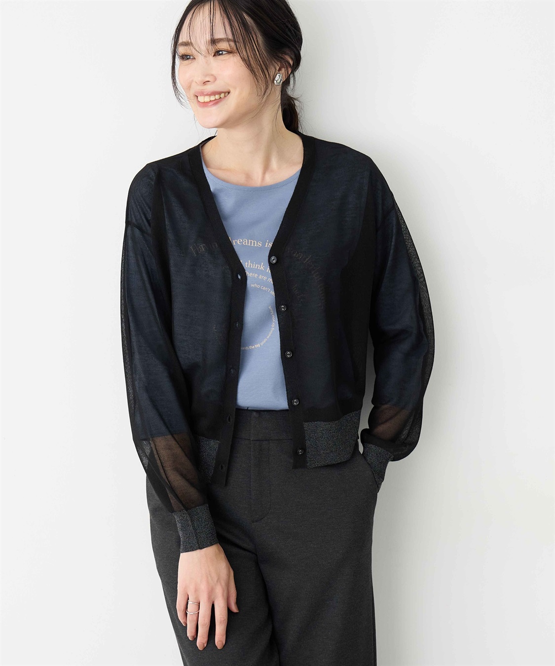 A/C DESIGN BY ALPHA CUBIC シアーカーディガン_sub_2