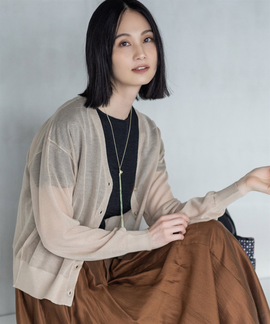 A/C DESIGN BY ALPHA CUBIC シアーカーディガン_sub_3