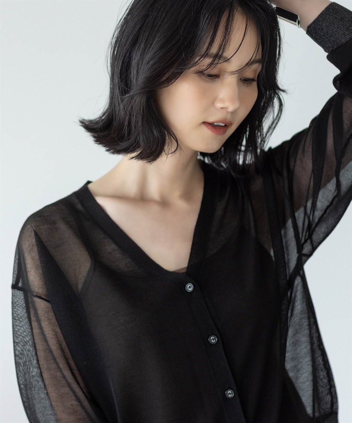 A/C DESIGN BY ALPHA CUBIC シアーカーディガン_sub_6