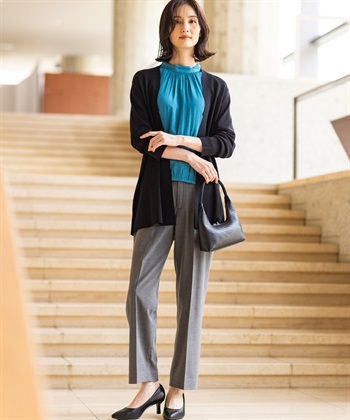 A/C DESIGN BY ALPHA CUBIC 着流しニットロングカーディガン【ハンドウォッシャブル・毛玉になりにくい】_subthumb_10