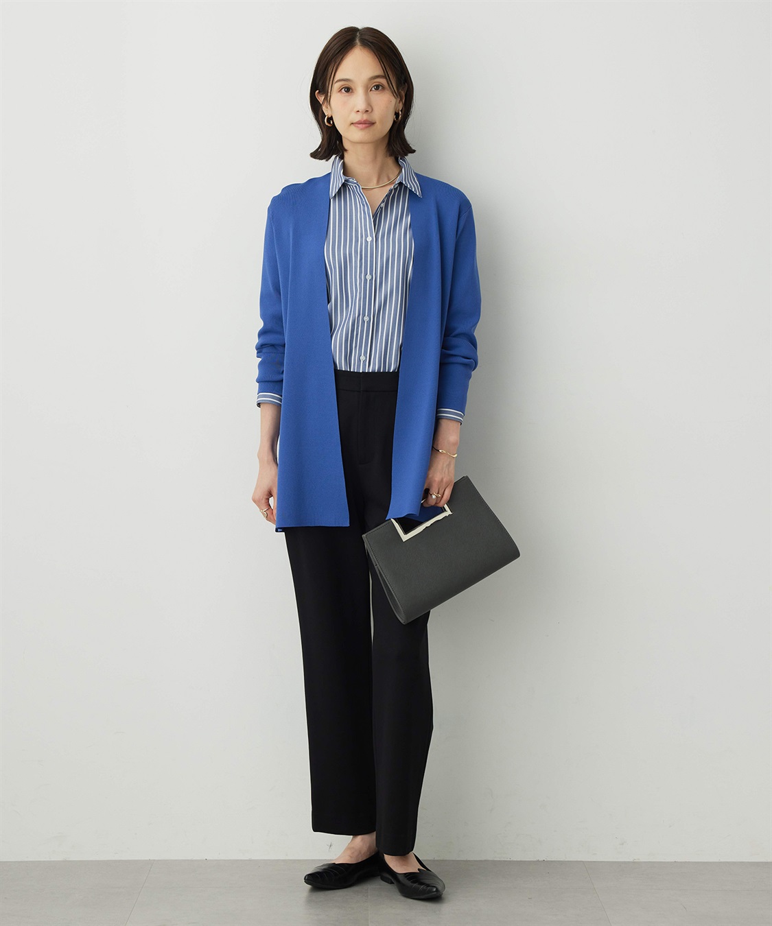 A/C DESIGN BY ALPHA CUBIC 着流しニットロングカーディガン【ハンドウォッシャブル・毛玉になりにくい】_sub_12