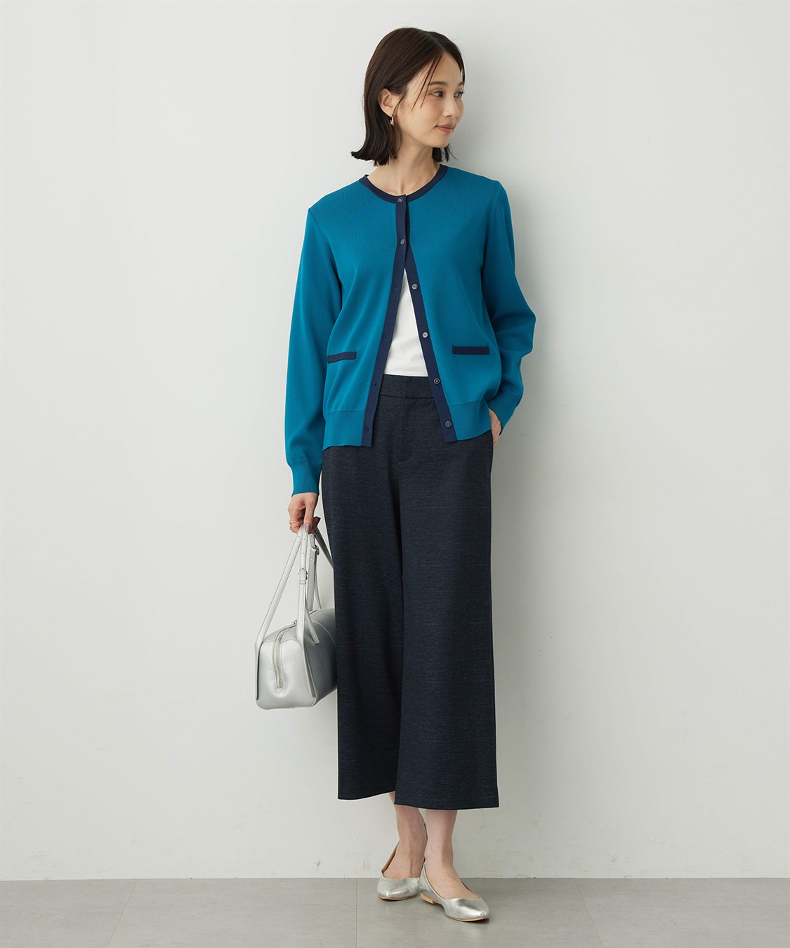 A/C DESIGN BY ALPHA CUBIC バイカラーカーディガン_sub_5