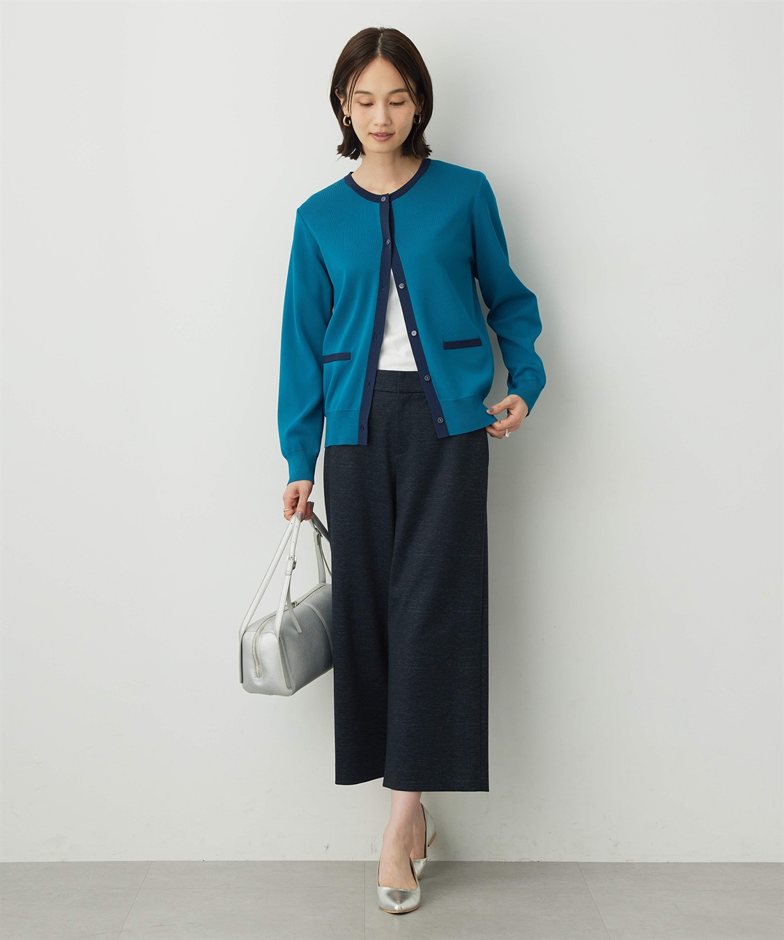 A/C DESIGN BY ALPHA CUBIC バイカラーカーディガン_sub_6