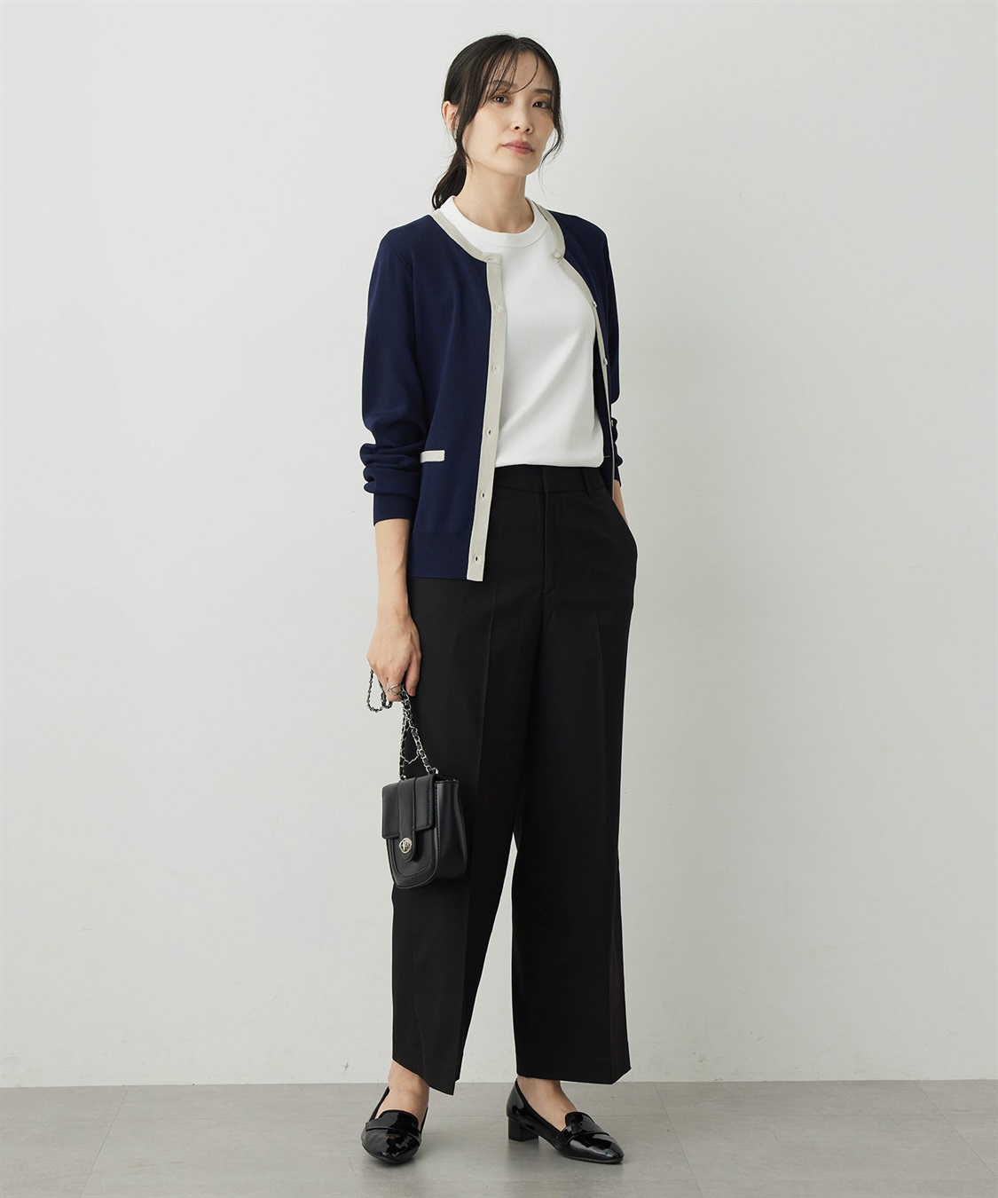 A/C DESIGN BY ALPHA CUBIC バイカラーカーディガン_sub_7