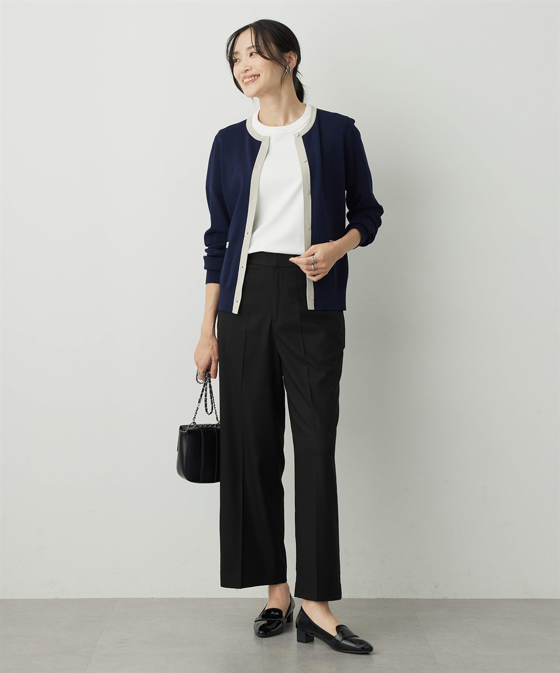 A/C DESIGN BY ALPHA CUBIC バイカラーカーディガン_sub_8