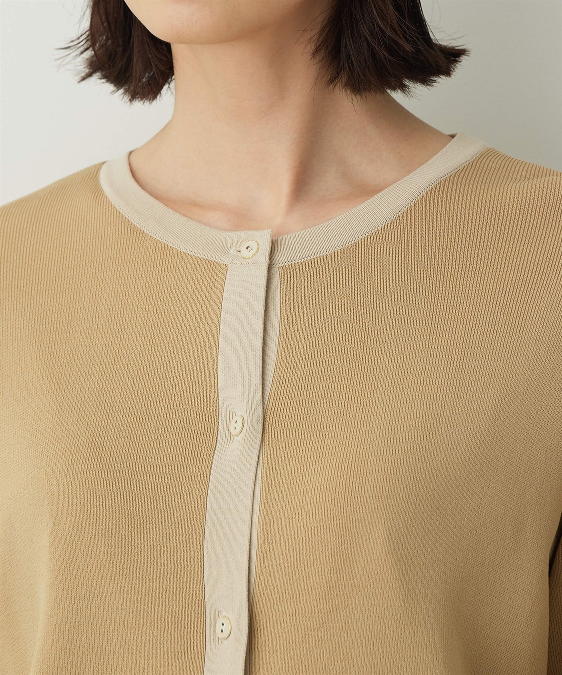 A/C DESIGN BY ALPHA CUBIC バイカラーカーディガン_sub_11