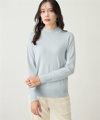 A/C DESIGN BY ALPHA CUBIC ラメリブハイネックニットプルオーバー【ハンドウォッシャブル】_subthumb_1