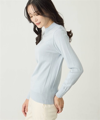 A/C DESIGN BY ALPHA CUBIC ラメリブハイネックニットプルオーバー【ハンドウォッシャブル】_subthumb_3