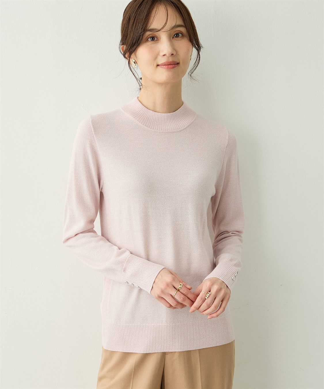 A/C DESIGN BY ALPHA CUBIC ラメリブハイネックニットプルオーバー【ハンドウォッシャブル】_sub_5