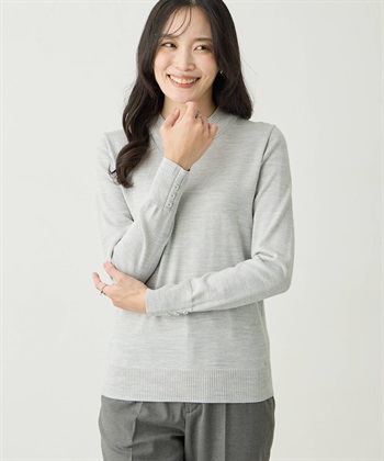 A/C DESIGN BY ALPHA CUBIC ラメリブハイネックニットプルオーバー【ハンドウォッシャブル】_subthumb_8