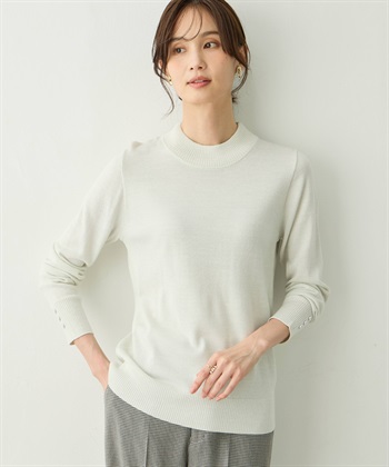 A/C DESIGN BY ALPHA CUBIC ラメリブハイネックニットプルオーバー【ハンドウォッシャブル】_subthumb_9