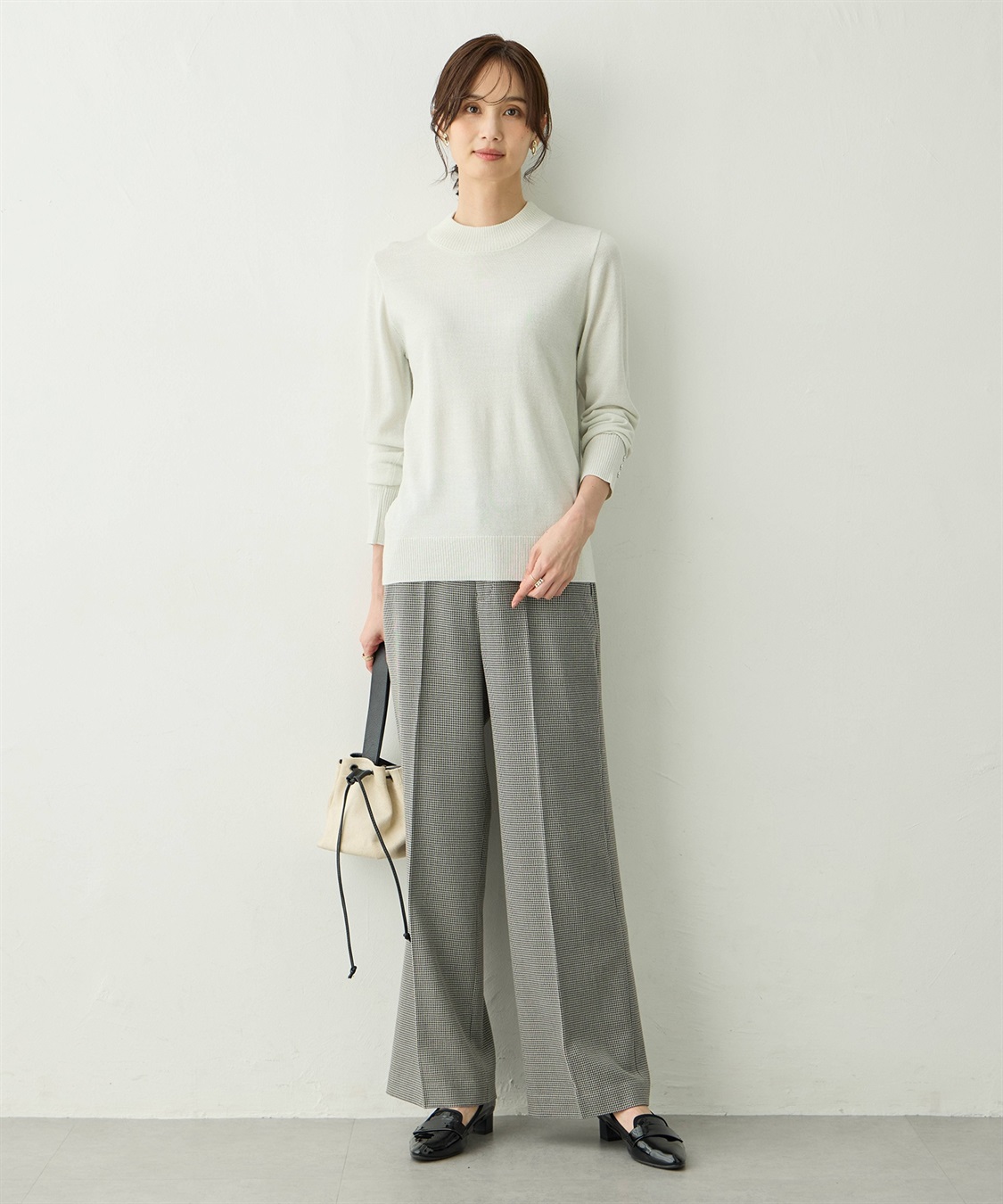 A/C DESIGN BY ALPHA CUBIC ラメリブハイネックニットプルオーバー【ハンドウォッシャブル】_sub_11