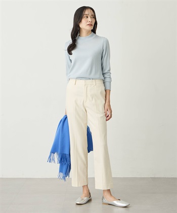 ラメリブハイネックニットプルオーバー A/C DESIGN BY ALPHA CUBIC