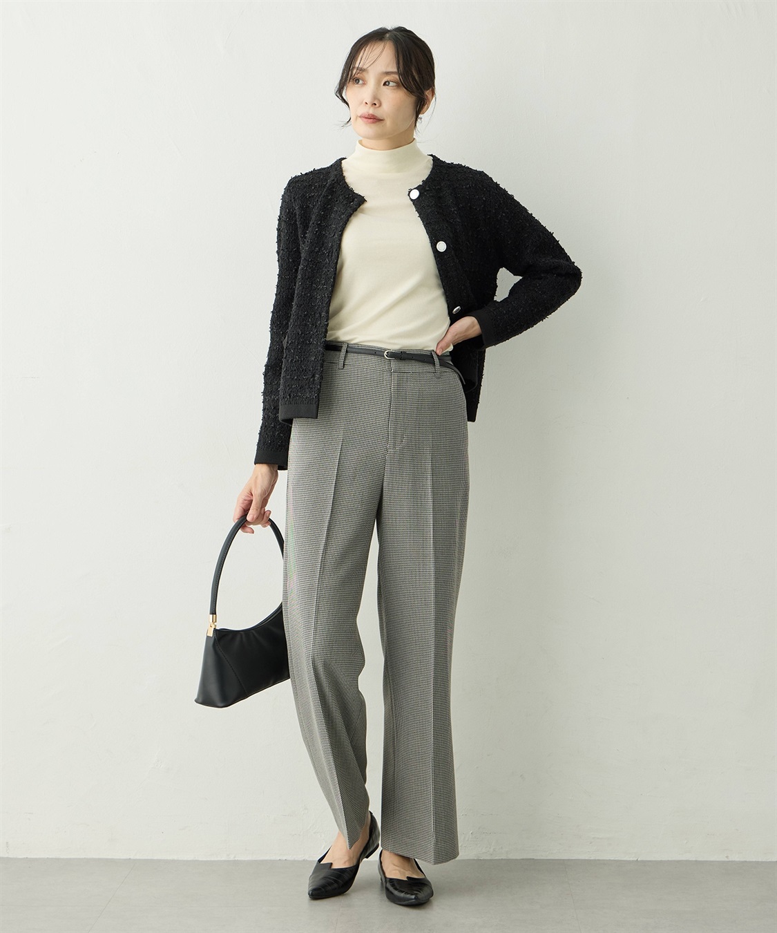 A/C DESIGN BY ALPHA CUBIC ツイードニットカーディガン_sub_7