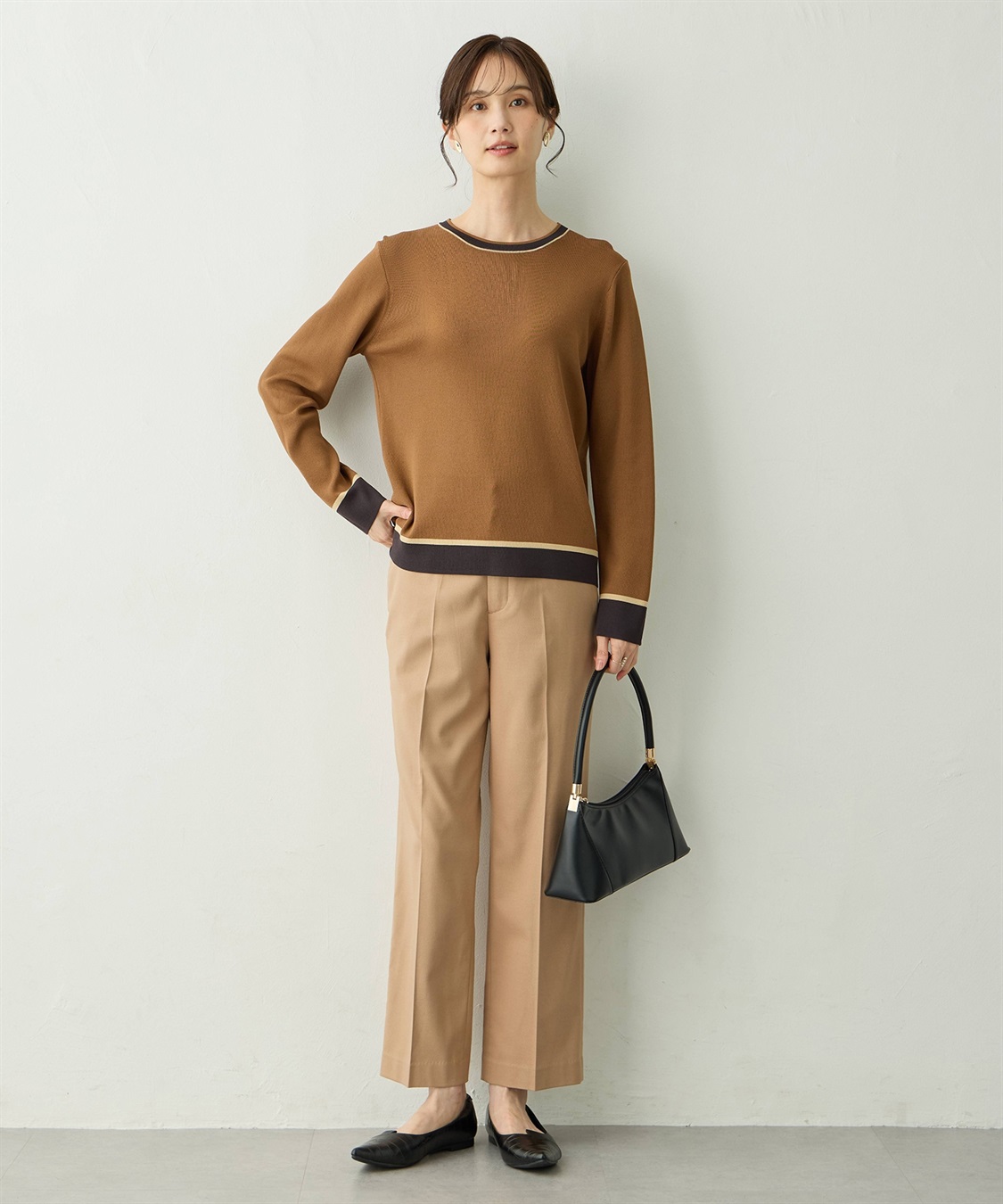 A/C DESIGN BY ALPHA CUBIC 配色ニットプルオーバー_sub_7