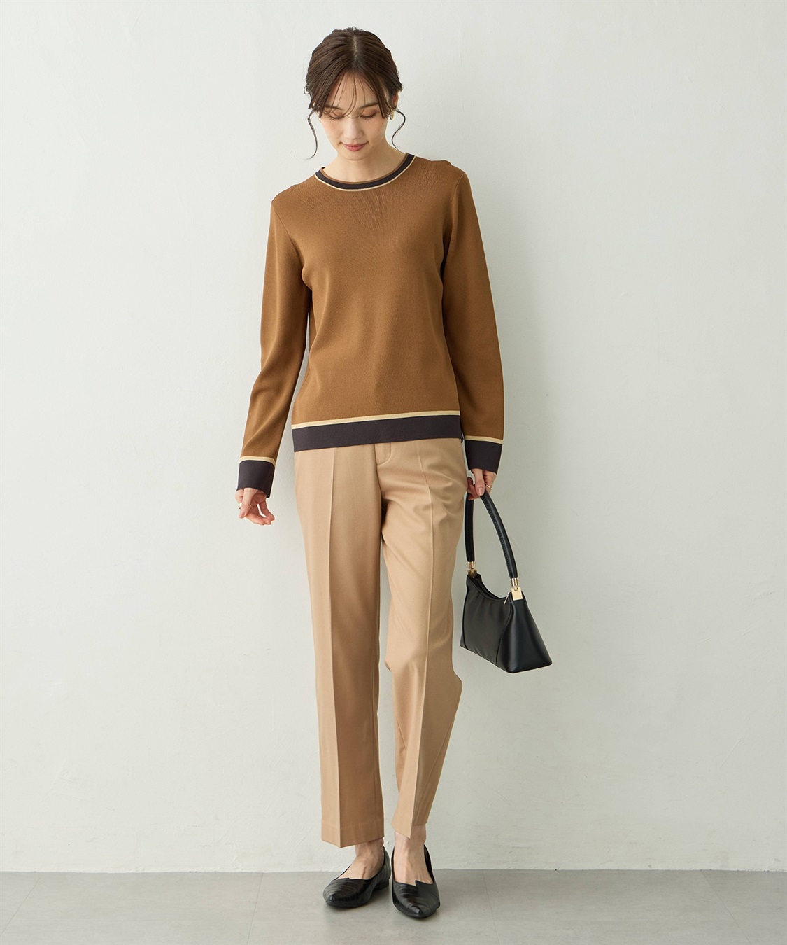 A/C DESIGN BY ALPHA CUBIC 配色ニットプルオーバー_sub_8