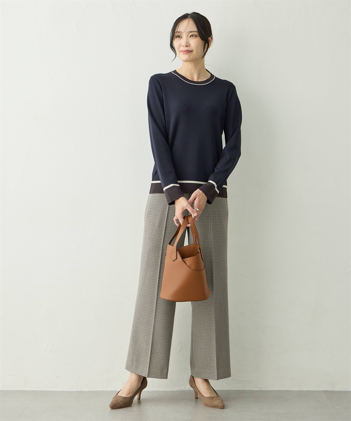 A/C DESIGN BY ALPHA CUBIC 配色ニットプルオーバー_sub_9