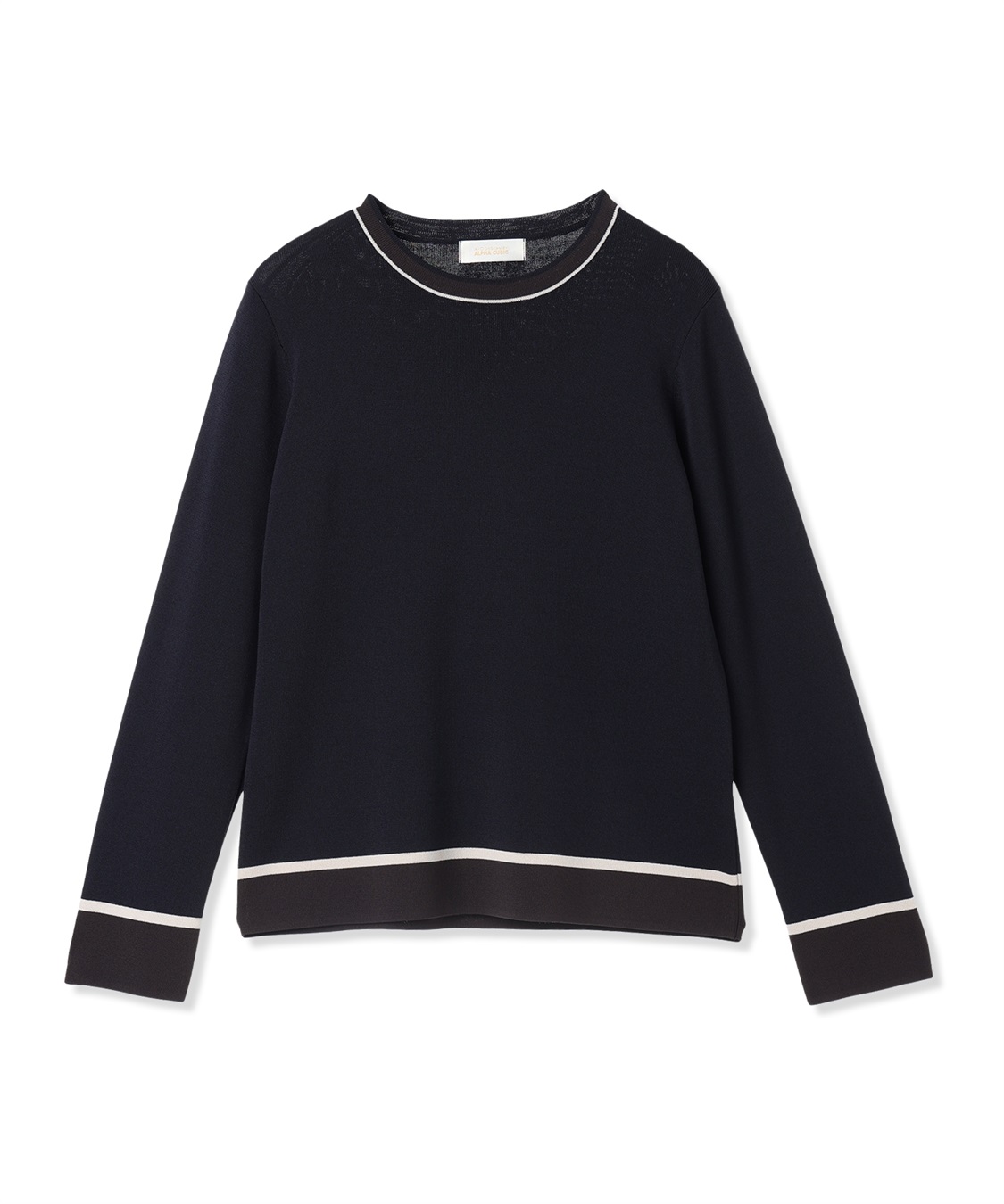 A/C DESIGN BY ALPHA CUBIC 配色ニットプルオーバー_sub_25