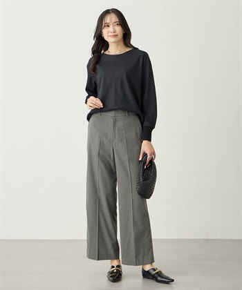 A/C DESIGN BY ALPHA CUBIC 袖リブラウンドヘムニットプルオーバー_subthumb_5