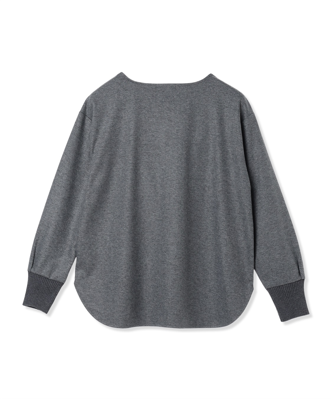 A/C DESIGN BY ALPHA CUBIC 袖リブラウンドヘムニットプルオーバー_sub_12