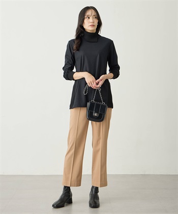 A/C DESIGN BY ALPHA CUBIC リブ切り替えハイネックニットプルオーバー_subthumb_4