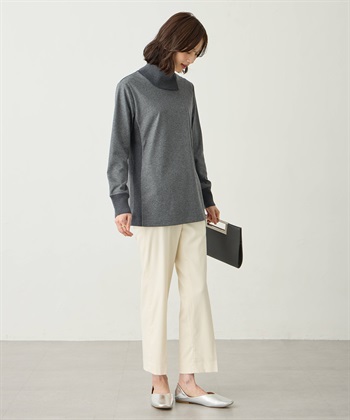 A/C DESIGN BY ALPHA CUBIC リブ切り替えハイネックニットプルオーバー_subthumb_7