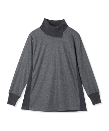 A/C DESIGN BY ALPHA CUBIC リブ切り替えハイネックニットプルオーバー_subthumb_11