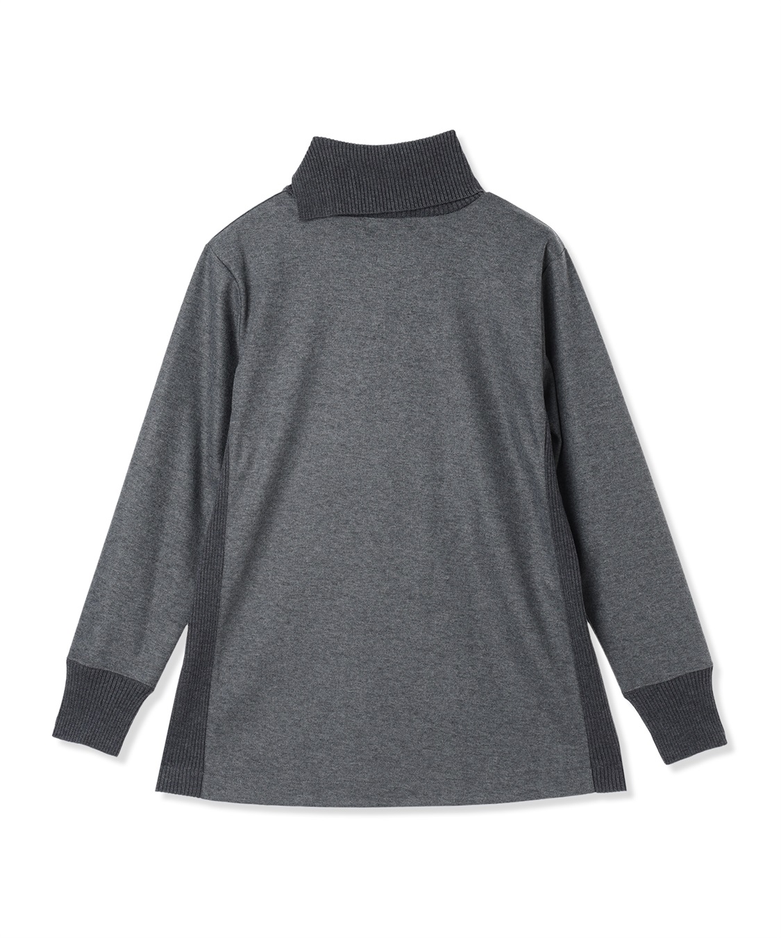 A/C DESIGN BY ALPHA CUBIC リブ切り替えハイネックニットプルオーバー_sub_12