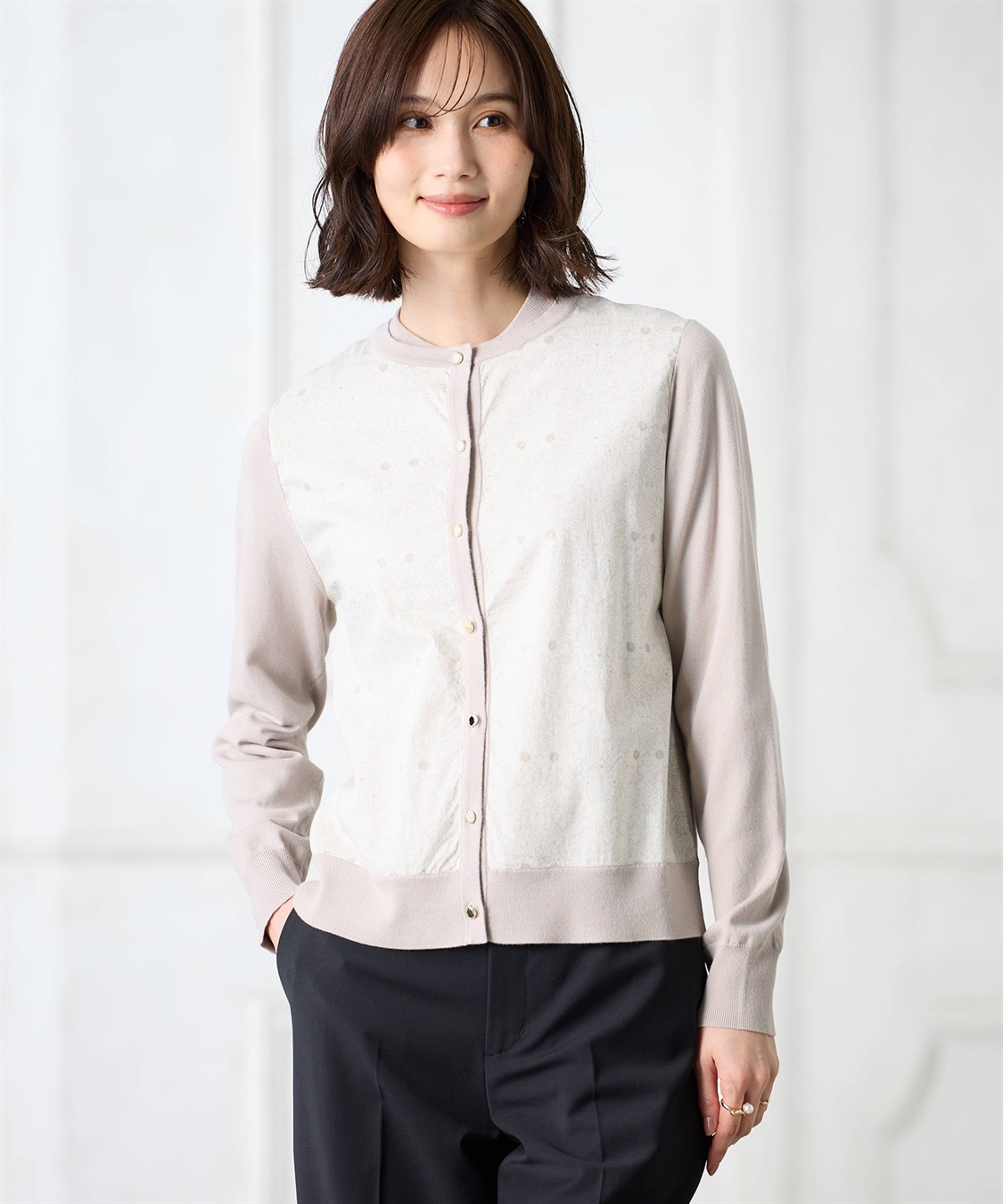 A/C DESIGN BY ALPHA CUBIC リバティプリントニットアンサンブル【ファーストライン】_sub_1