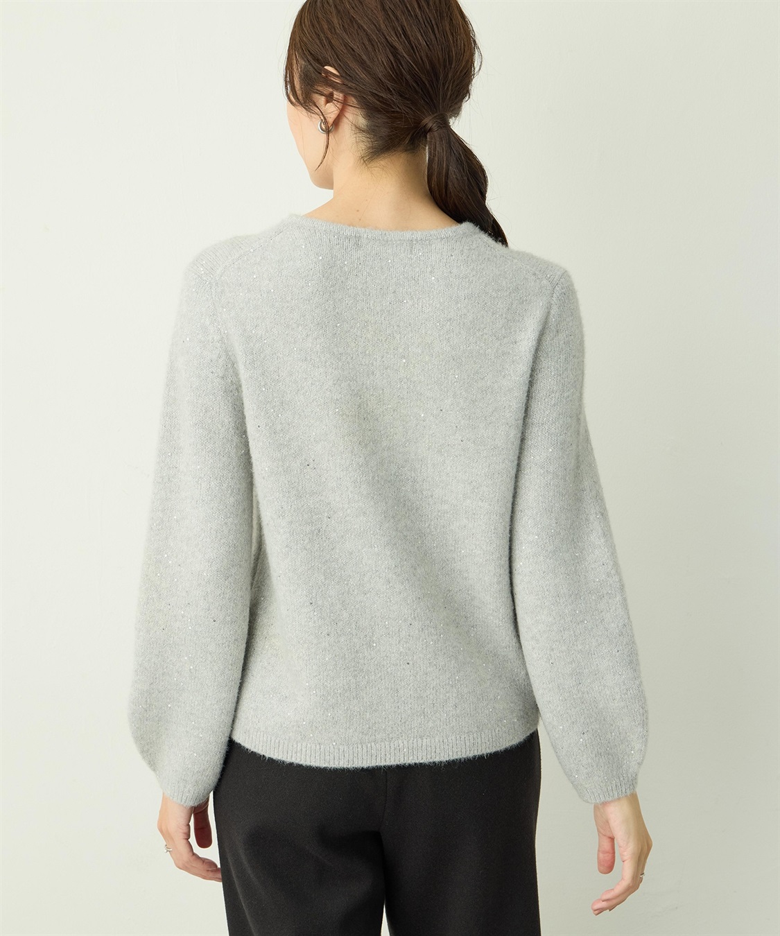 A/C DESIGN BY ALPHA CUBIC スパンコールニットプルオーバー_sub_3