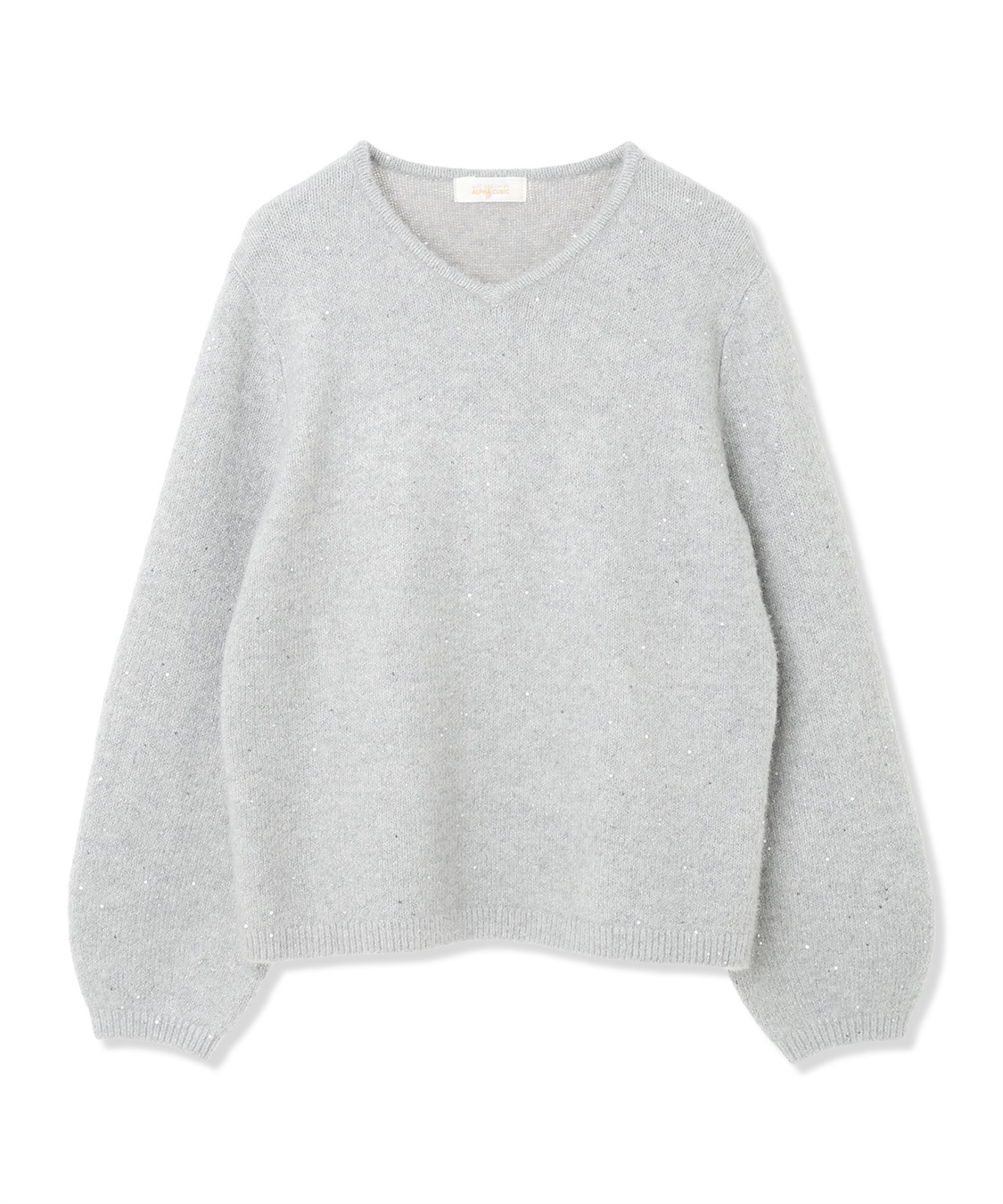 A/C DESIGN BY ALPHA CUBIC スパンコールニットプルオーバー_sub_16