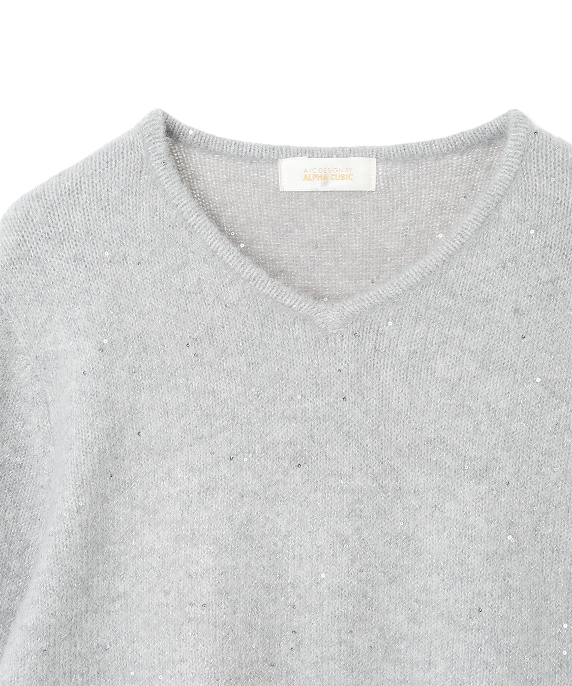 A/C DESIGN BY ALPHA CUBIC スパンコールニットプルオーバー_sub_18
