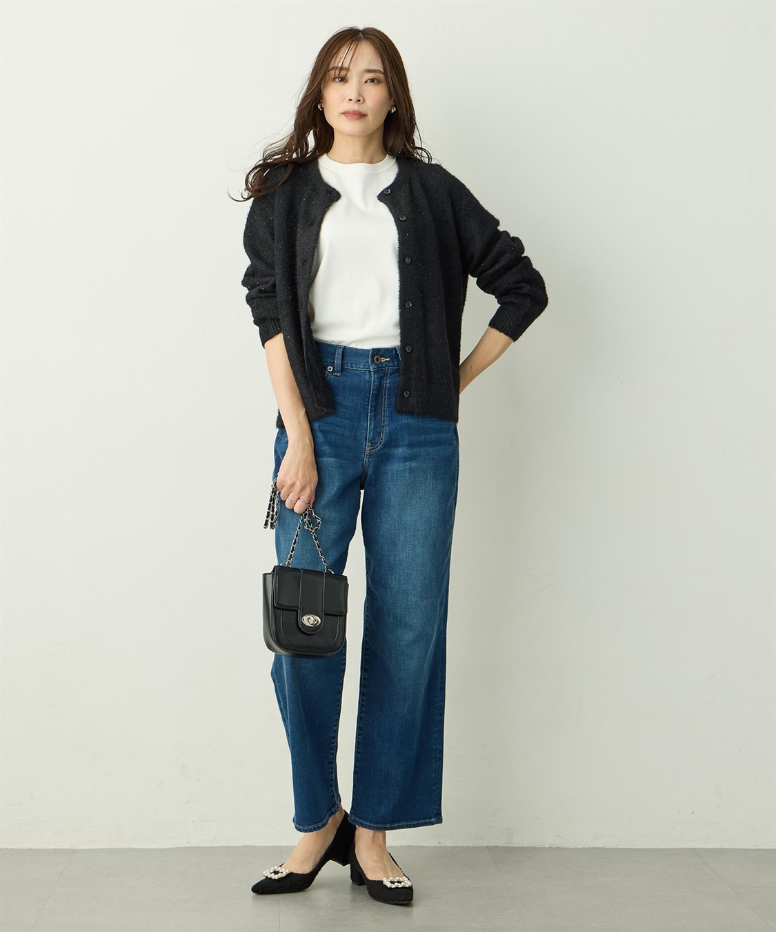 A/C DESIGN BY ALPHA CUBIC スパンコールニットカーディガン_sub_8