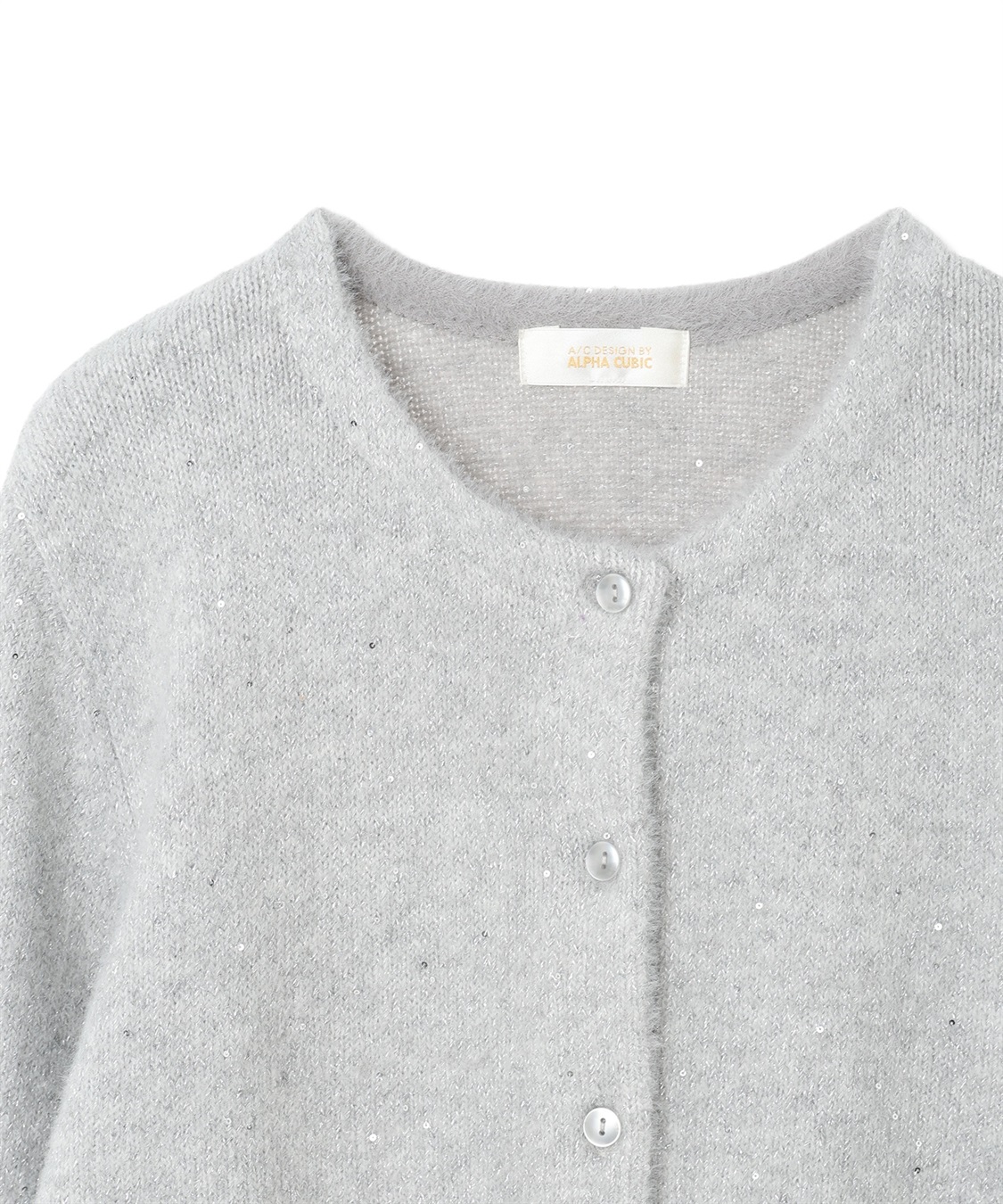 A/C DESIGN BY ALPHA CUBIC スパンコールニットカーディガン_sub_16