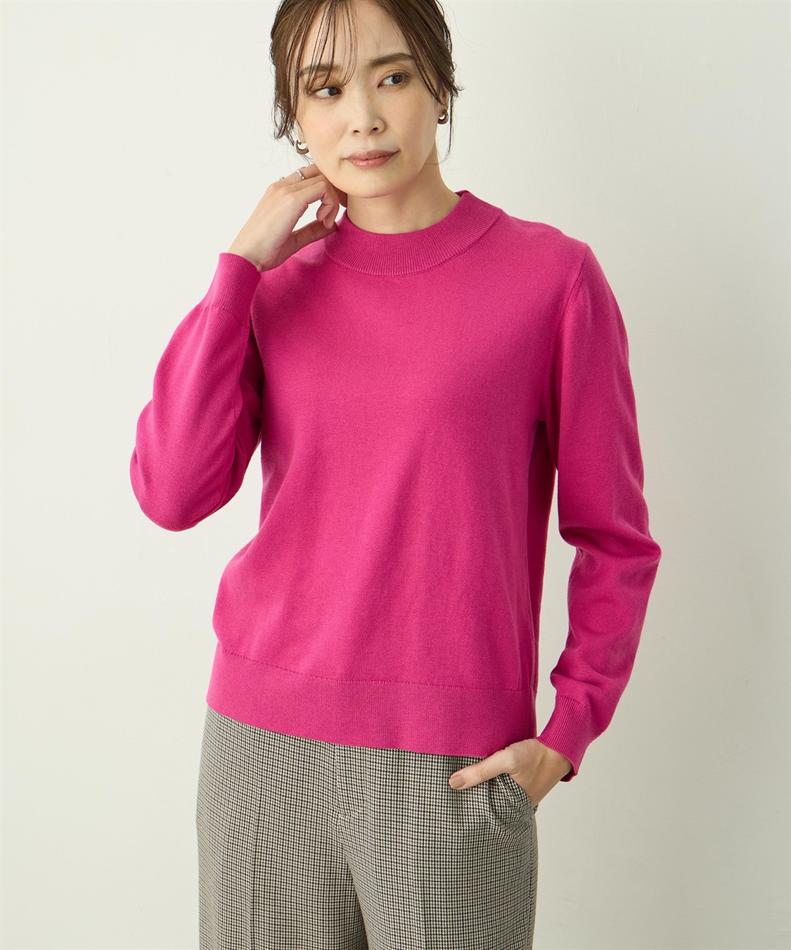 A/C DESIGN BY ALPHA CUBIC ベーシックニットプルオーバー_sub_1