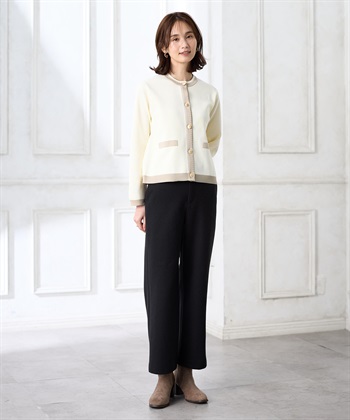 A/C DESIGN BY ALPHA CUBIC バイカラーニットカーディガン【ハンドウォッシャブル】_subthumb_14