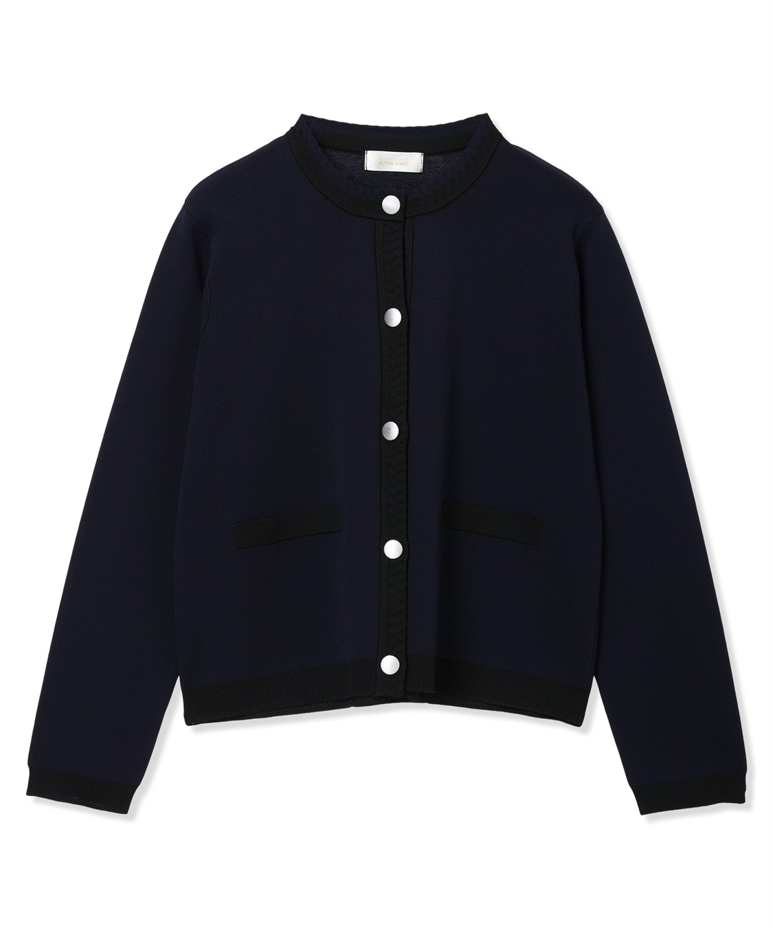 A/C DESIGN BY ALPHA CUBIC バイカラーニットカーディガン【ハンドウォッシャブル】_sub_27