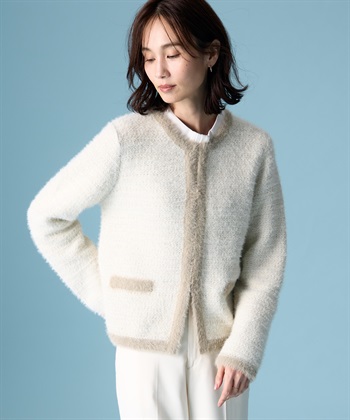 A/C DESIGN BY ALPHA CUBIC バイカラーニットカーディガン_subthumb_1