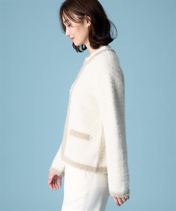 A/C DESIGN BY ALPHA CUBIC バイカラーニットカーディガン_subthumb_3