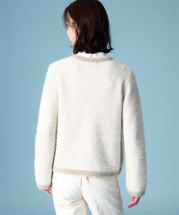 A/C DESIGN BY ALPHA CUBIC バイカラーニットカーディガン_subthumb_4