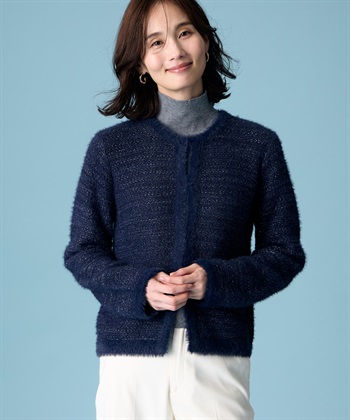 A/C DESIGN BY ALPHA CUBIC バイカラーニットカーディガン_subthumb_5