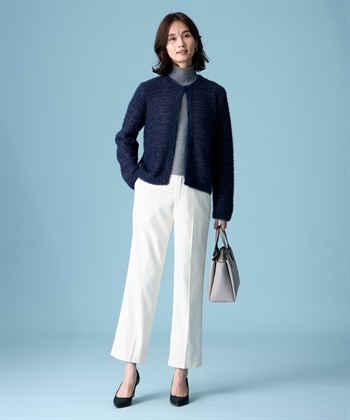 A/C DESIGN BY ALPHA CUBIC バイカラーニットカーディガン_subthumb_6