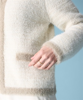 A/C DESIGN BY ALPHA CUBIC バイカラーニットカーディガン_subthumb_13