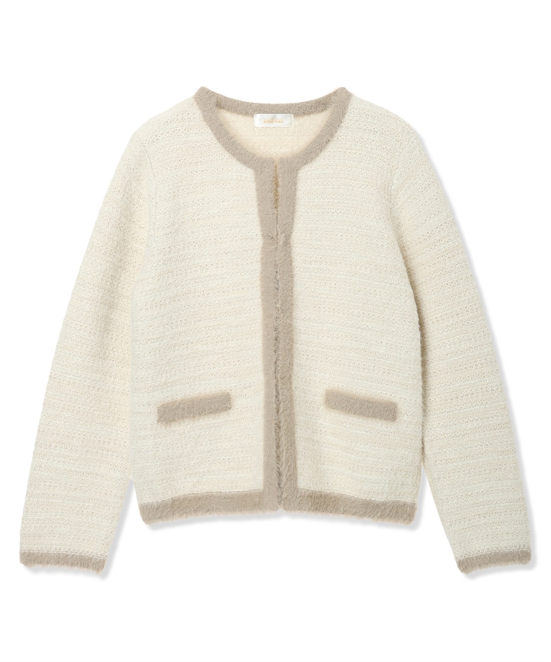 A/C DESIGN BY ALPHA CUBIC バイカラーニットカーディガン_sub_14