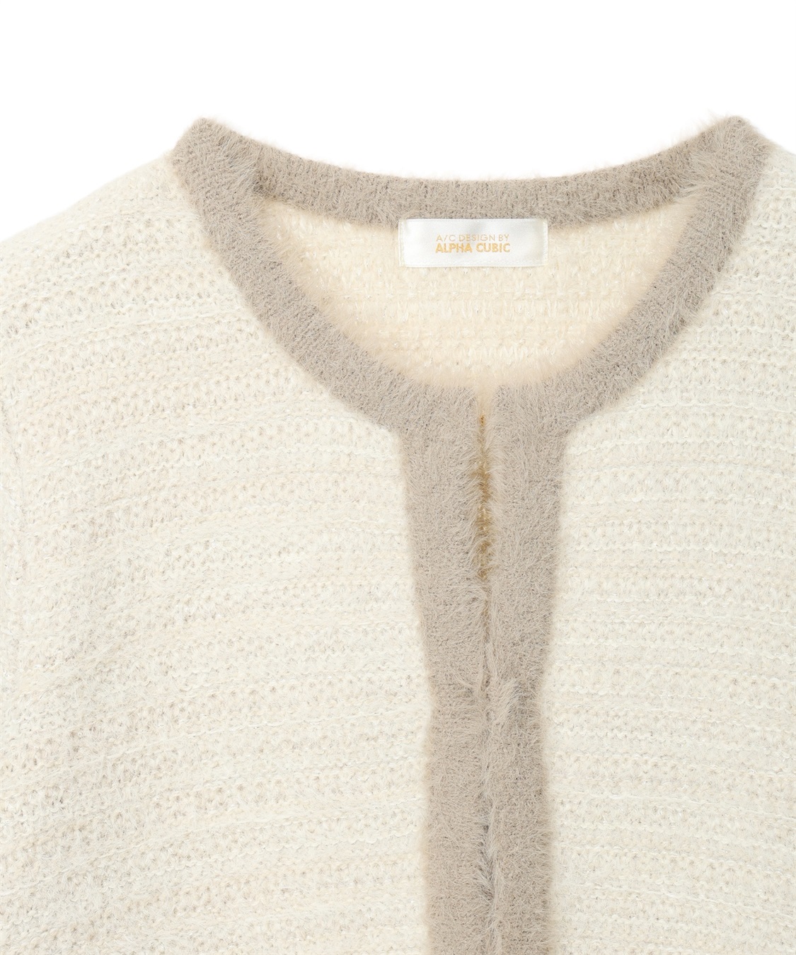 A/C DESIGN BY ALPHA CUBIC バイカラーニットカーディガン_sub_16