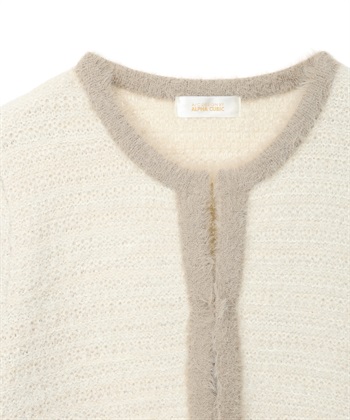 A/C DESIGN BY ALPHA CUBIC バイカラーニットカーディガン_subthumb_16