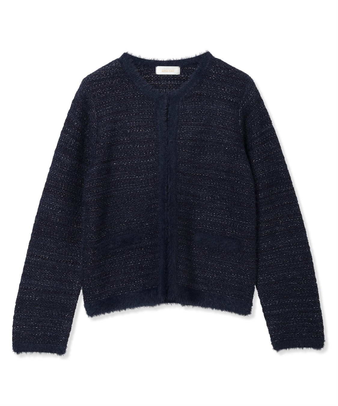 A/C DESIGN BY ALPHA CUBIC バイカラーニットカーディガン_sub_23