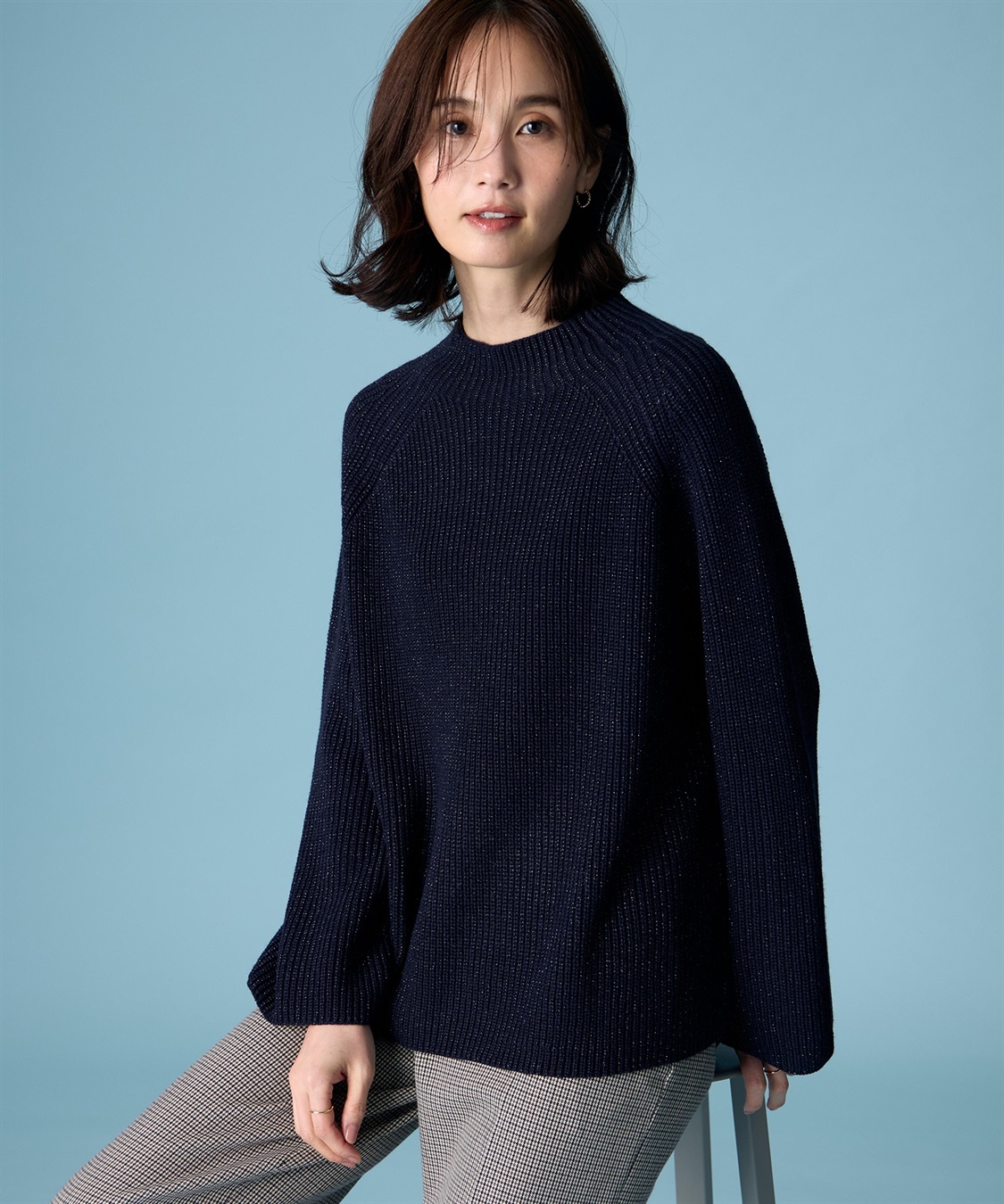 A/C DESIGN BY ALPHA CUBIC ラメニットプルオーバー_sub_2