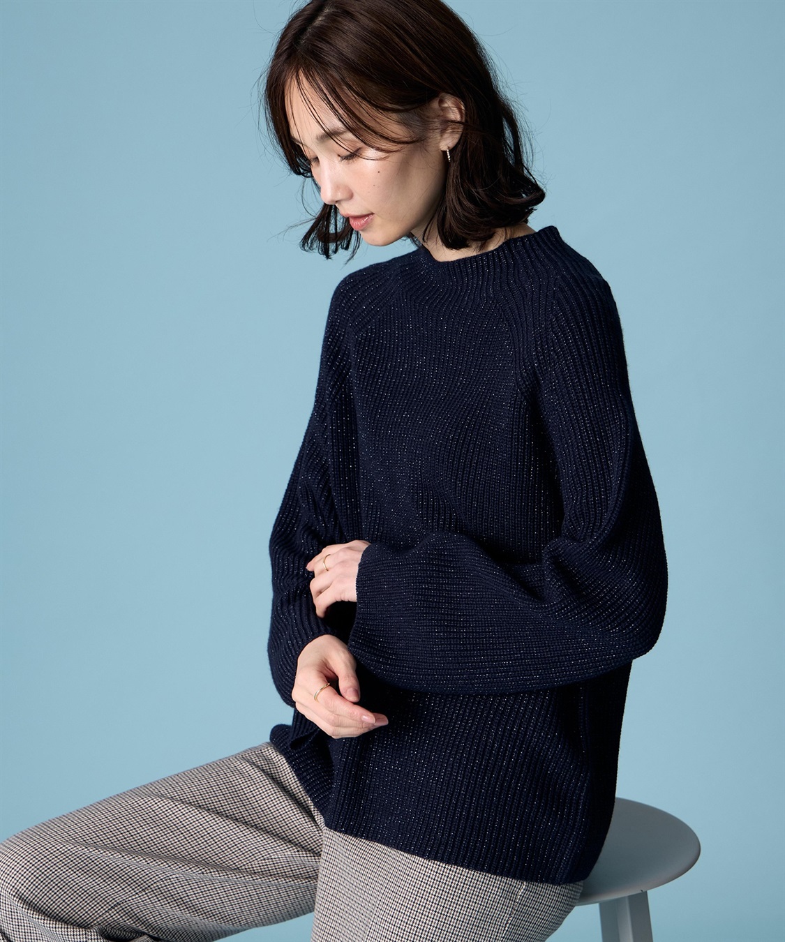 A/C DESIGN BY ALPHA CUBIC ラメニットプルオーバー_sub_3