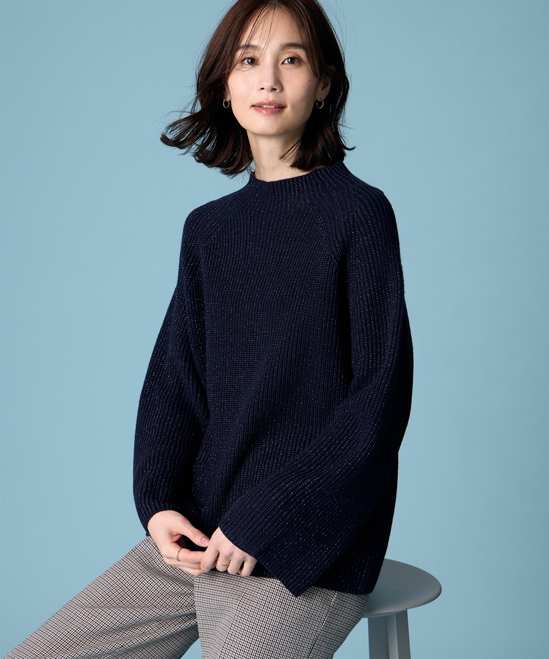 A/C DESIGN BY ALPHA CUBIC ラメニットプルオーバー_sub_4